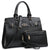 Vegan Leather Women Handbags and Purses Top Handle Tote with Matching Clutch - Dasein Bags