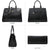 Vegan Leather Women Handbags and Purses Top Handle Tote with Matching Clutch - Dasein Bags