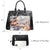 Vegan Leather Women Handbags and Purses Top Handle Tote with Matching Clutch - Dasein Bags