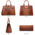 Vegan Leather Women Handbags and Purses Top Handle Tote with Matching Clutch - Dasein Bags