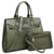 Vegan Leather Women Handbags and Purses Top Handle Tote with Matching Clutch - Dasein Bags