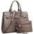 Vegan Leather Women Handbags and Purses Top Handle Tote with Matching Clutch - Dasein Bags