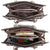 Vegan Leather Women Handbags and Purses Top Handle Tote with Matching Clutch - Dasein Bags