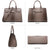 Vegan Leather Women Handbags and Purses Top Handle Tote with Matching Clutch - Dasein Bags