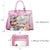 Vegan Leather Women Handbags and Purses Top Handle Tote with Matching Clutch - Dasein Bags