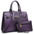 Vegan Leather Women Handbags and Purses Top Handle Tote with Matching Clutch - Dasein Bags