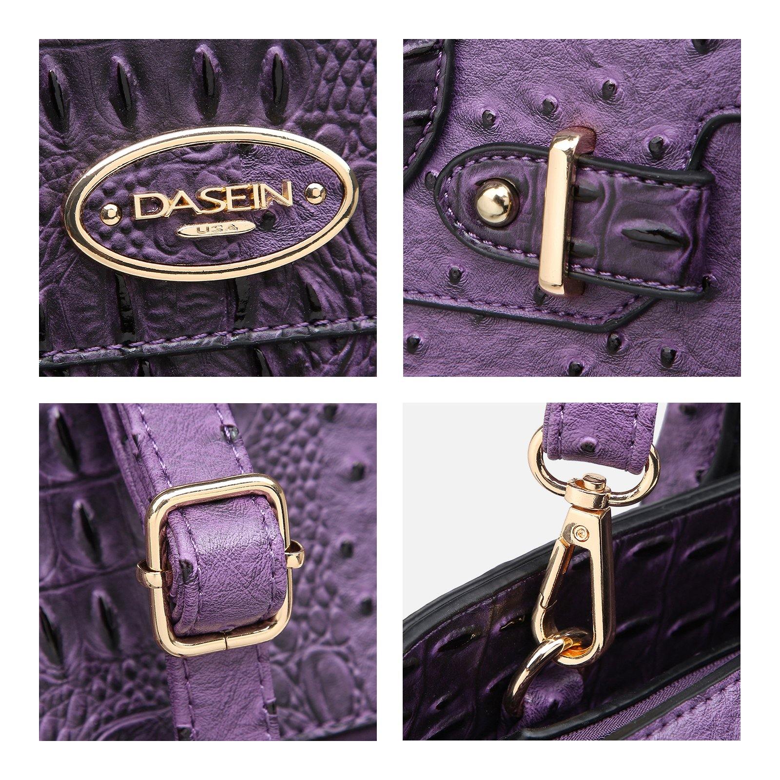 Vegan Leather Women Handbags and Purses Top Handle Tote with Matching Clutch - Dasein Bags