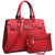 Vegan Leather Women Handbags and Purses Top Handle Tote with Matching Clutch - Dasein Bags
