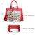 Vegan Leather Women Handbags and Purses Top Handle Tote with Matching Clutch - Dasein Bags