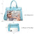 Vegan Leather Women Handbags and Purses Top Handle Tote with Matching Clutch - Dasein Bags