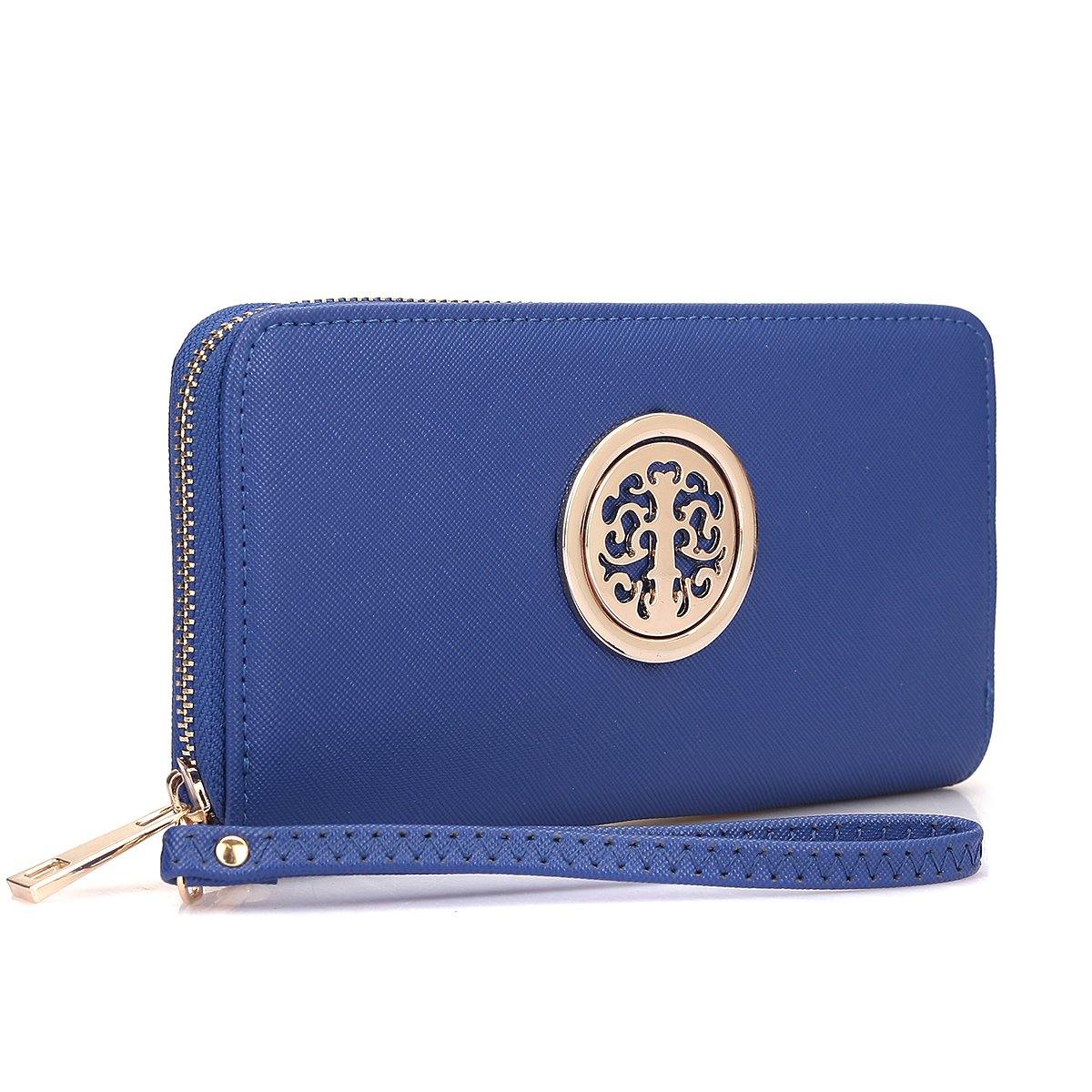 Zip Around Emblem Wallet - Dasein Bags