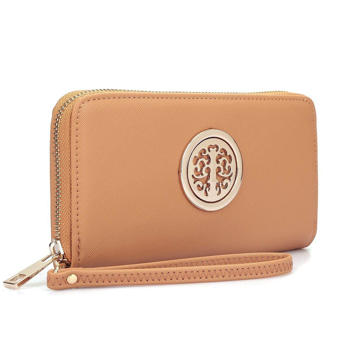 Zip Around Emblem Wallet - Dasein Bags