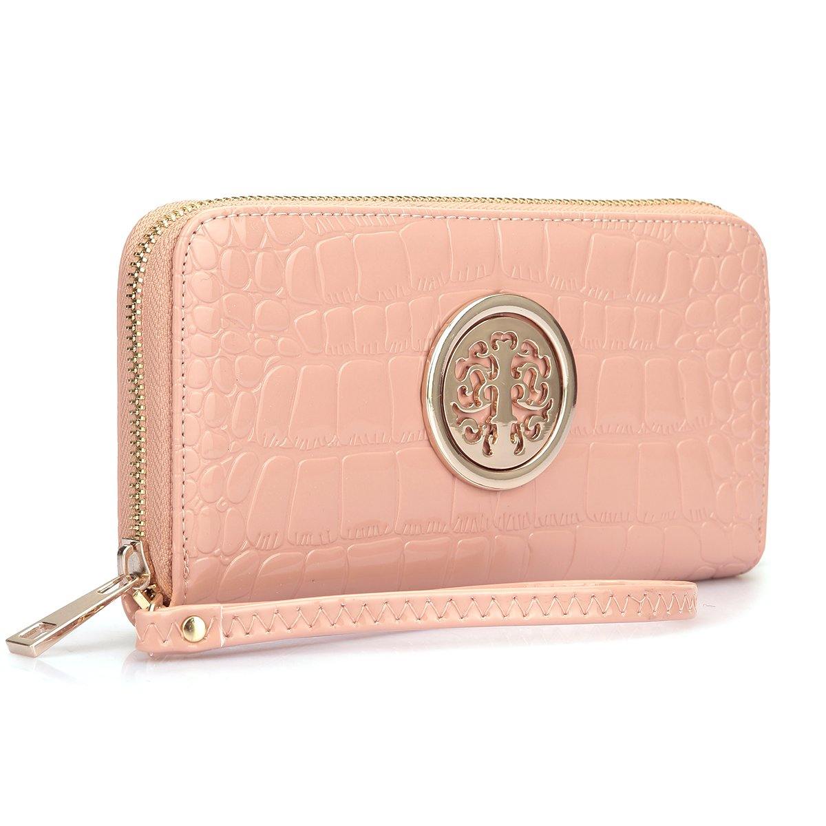 Zip Around Emblem Wallet - Dasein Bags