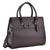 Dasein Faux Leather Padlock Satchel with Shoulder Strap - Dasein Bags