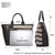 Buckles Two-Tone Tote Handbag-Handbags & Purses-Dasein Bags