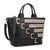 Buckles Two-Tone Tote Handbag-Handbags & Purses-Dasein Bags